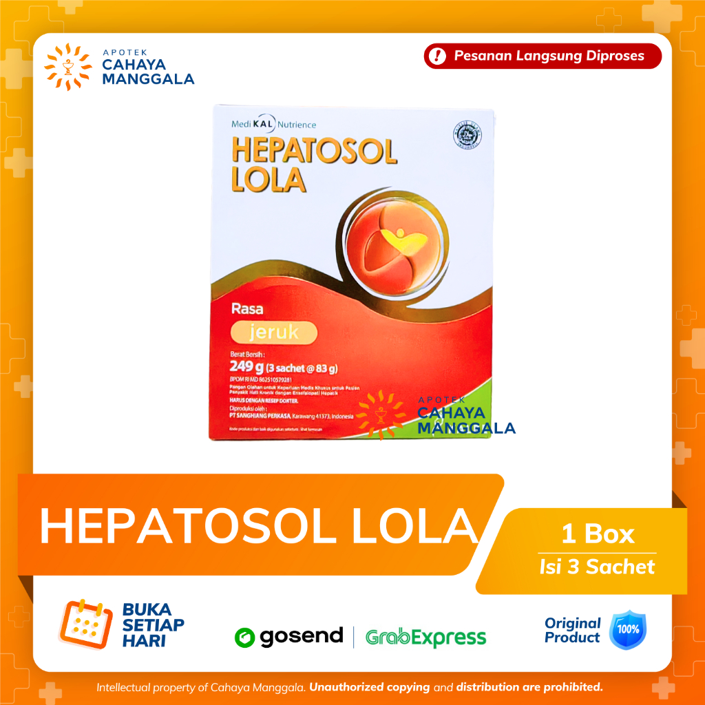 

HEPATOSOL LOLA RASA JERUK BOX 249 GR