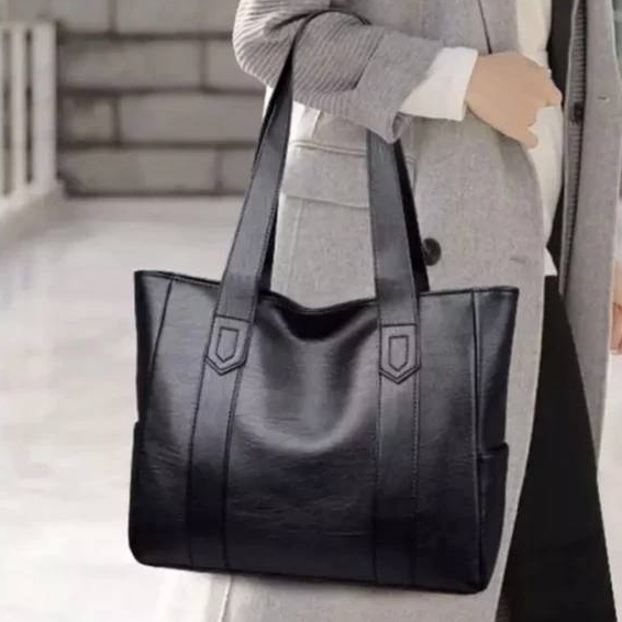 EXCLUSIVE Tas Wanita Kekinian Tote Bag Wanita Kulit Kapasitas Besar Totebag kulit Tas Totebag Wanita