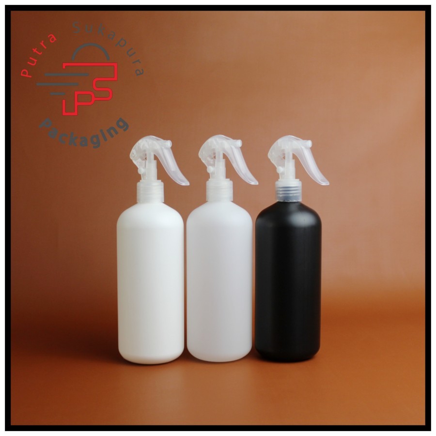 botol spray triger 500ml hdpe/botol triger 500ml/triger natural ar neck 24