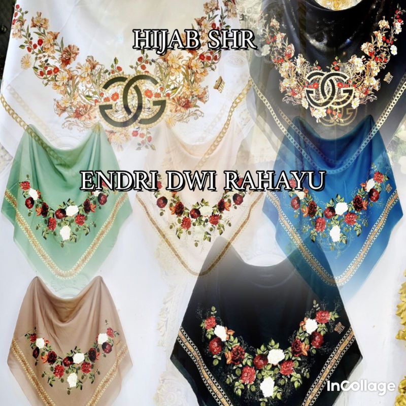 SHR HIJAB KERUDUNG SEGI EMPAT SAHIRA ORI