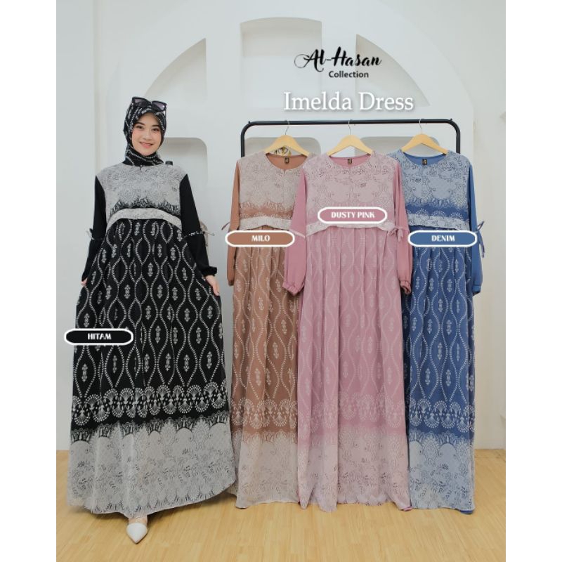 Baju muslimah - gamis muslimah - dress muslimah - Imelda dress