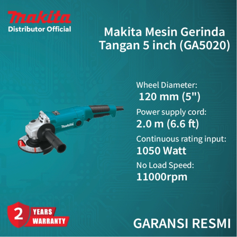 Makita GA5020 - Mesin Gerinda Tangan Makita 5 inch GA 5020