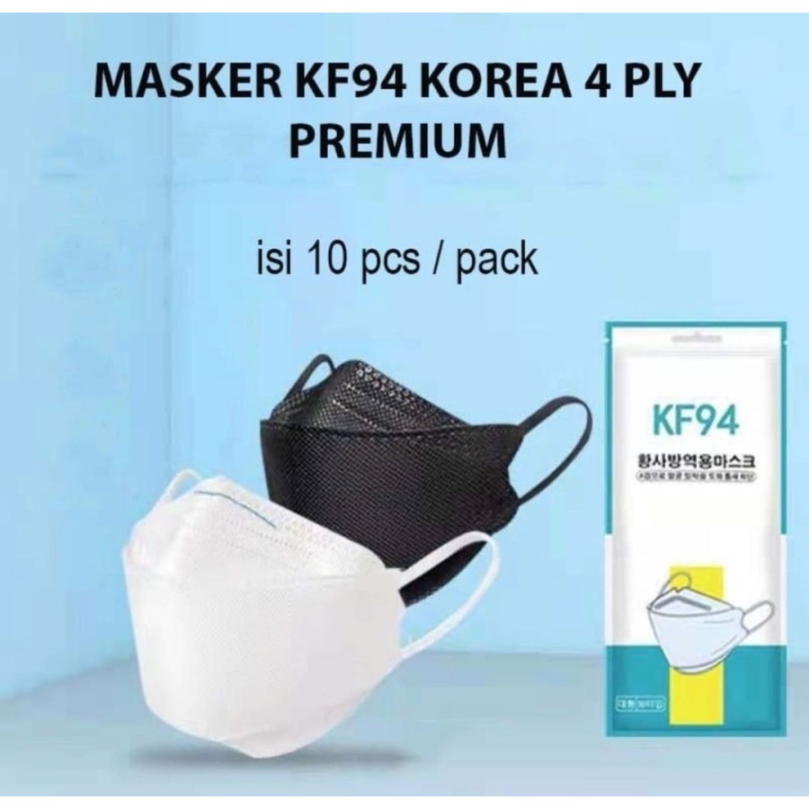Masker Kf94 isi 10 / masker korea 4ply / masker kf94 Izin kemenkes/Masker kf94 isi 10 /masker 4ply k