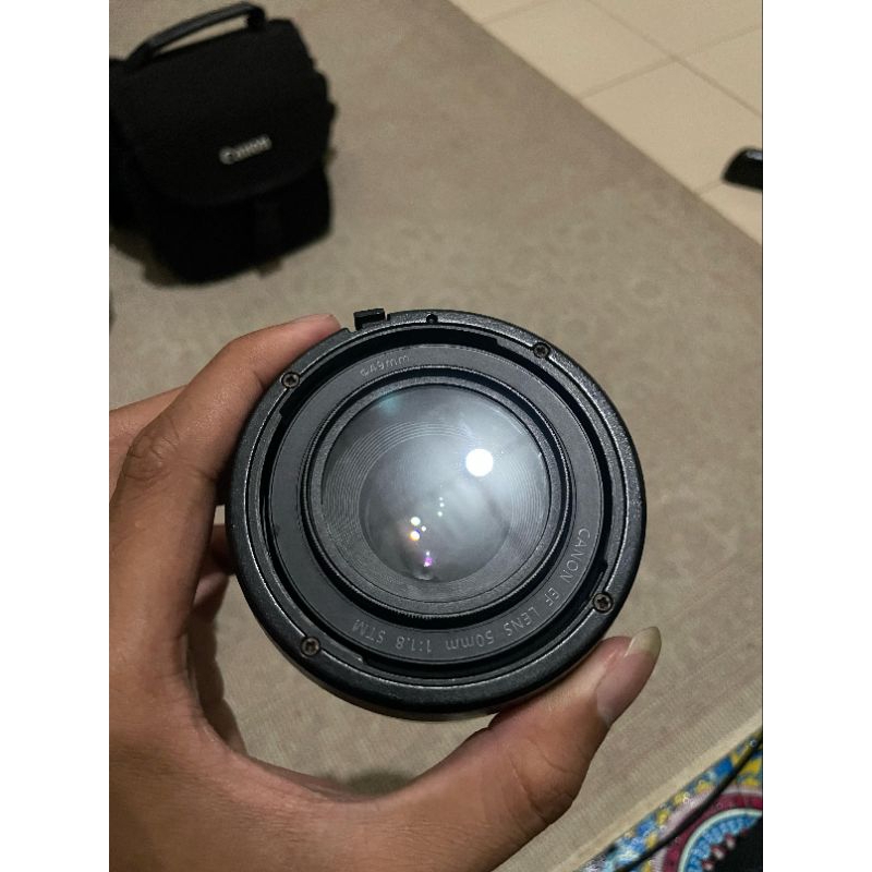 lensa Fix canon 50mm Stm