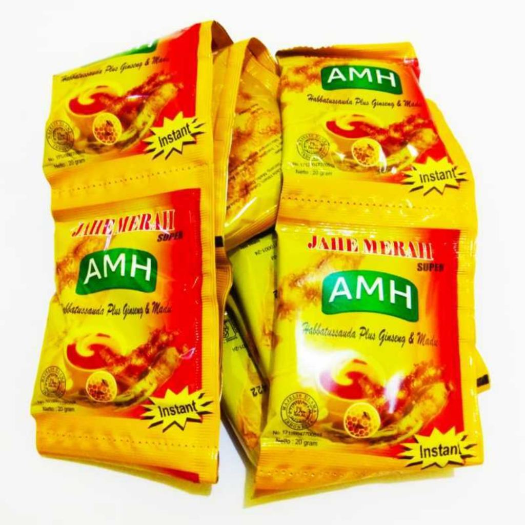 

Jahe Merah AMH 1 Renceng 10 Sachet 20 gr Minuman Jahe Merah Instant