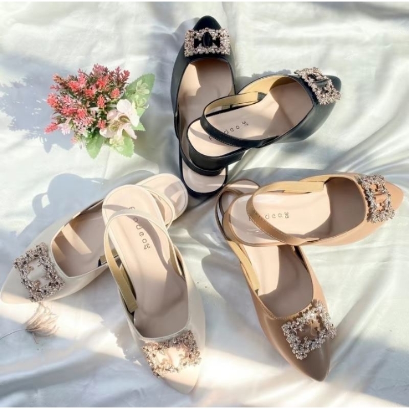 FLADEO Sandal wanita hak 3cm