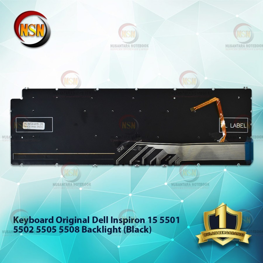 Keyboard INSPIRON 15 5501 5502 5505 5508 5509 P102F P12F001 BLACK Backlight