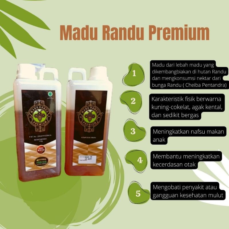 

mabruuk : madu bunga Randu premium asli original madu mentah raw honey kemasan 1 kg