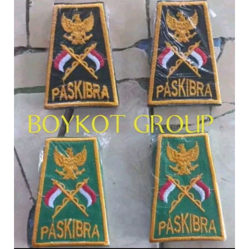 Evolet paskibra bordir sepasang