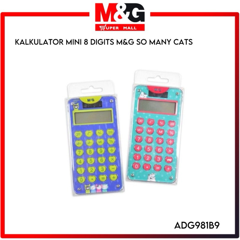 

Kalkulator Mini M&G / Kalkulator lucu / Calculator 8 DIGITS SO MANY CATS / ADG981