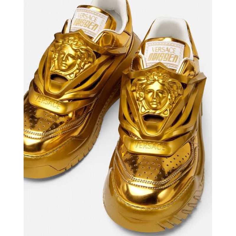 sepatu original Versace Odissea Sneaker Gold limited edition