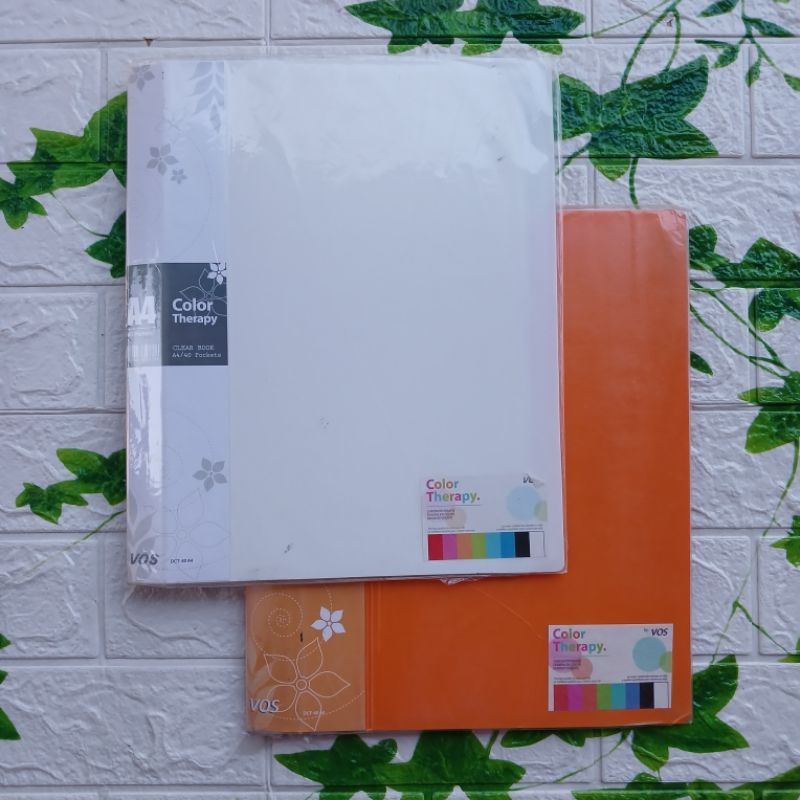 

VOS DCT-40 Color Therapy Clear Book File Holder Ukuran A4 40 Pockets