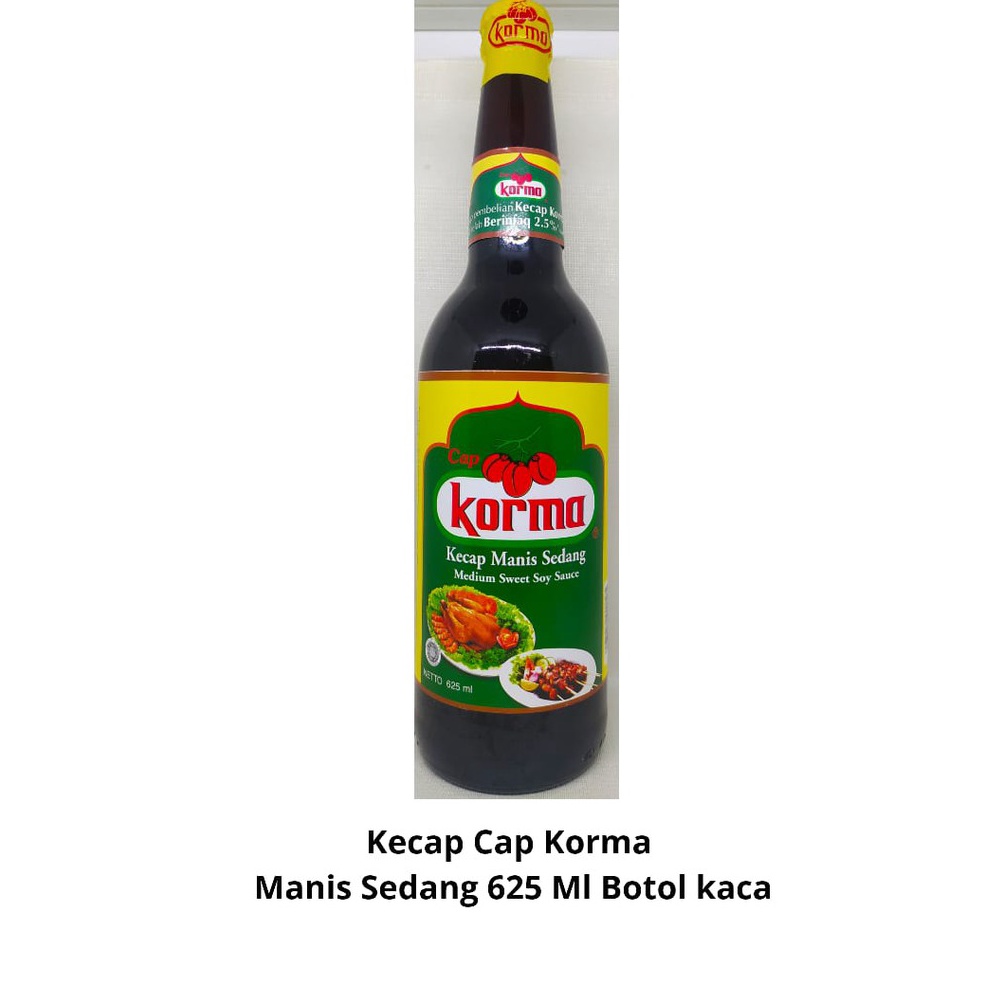

Cuci gudang Kecap Cap Korma Manis sedang 625 Ml
