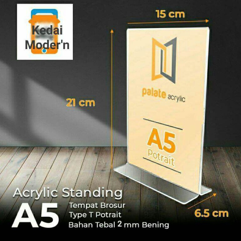 KODE W69N DISPLAY Brosur Akrilik A5 21x15 Model T
