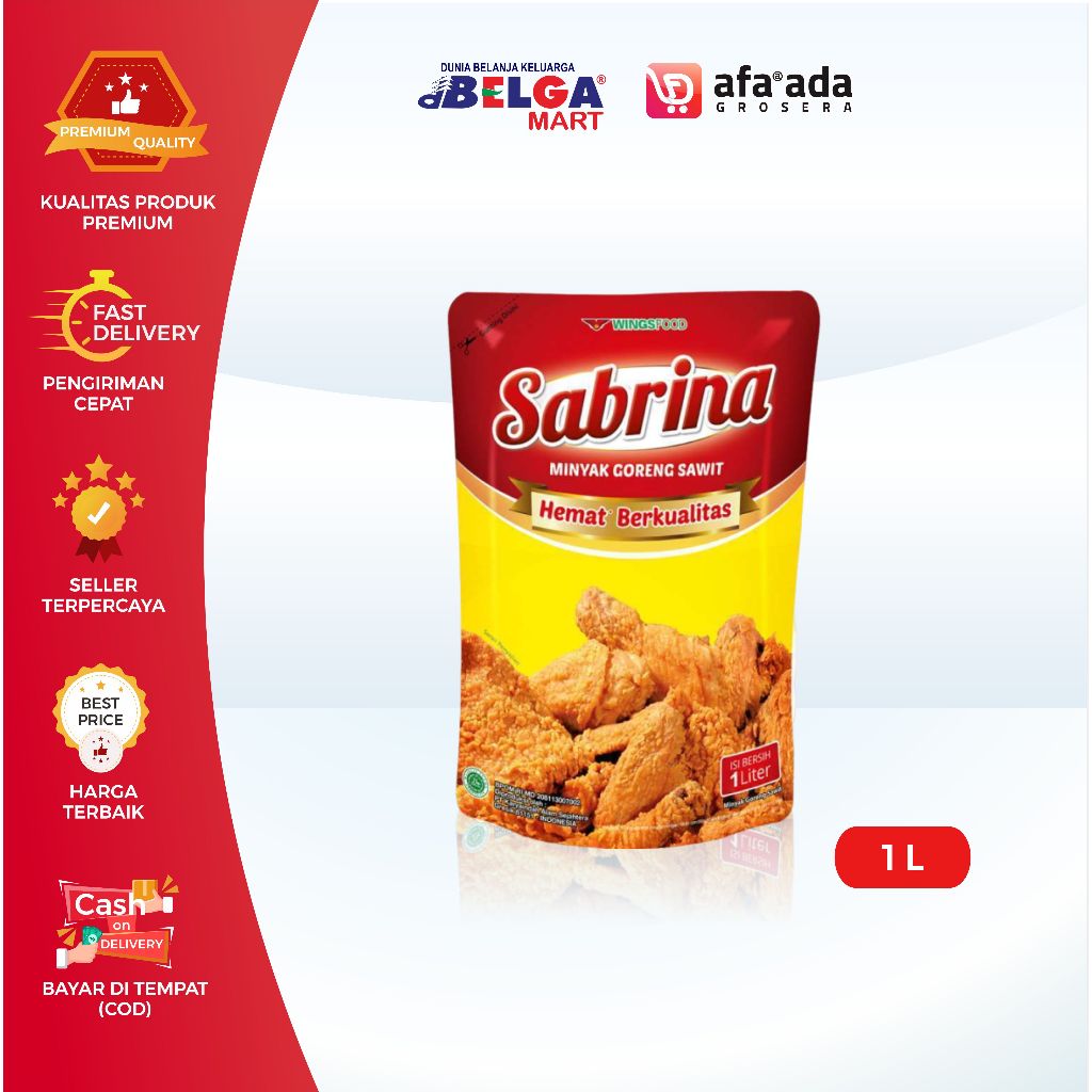 

SABRINA MInyak Goreng Refill 1 Liter