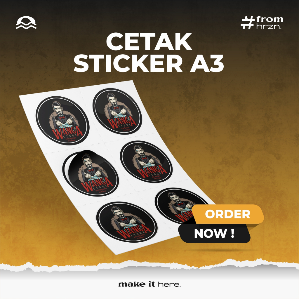 CETAK STIKER CUTTING A3