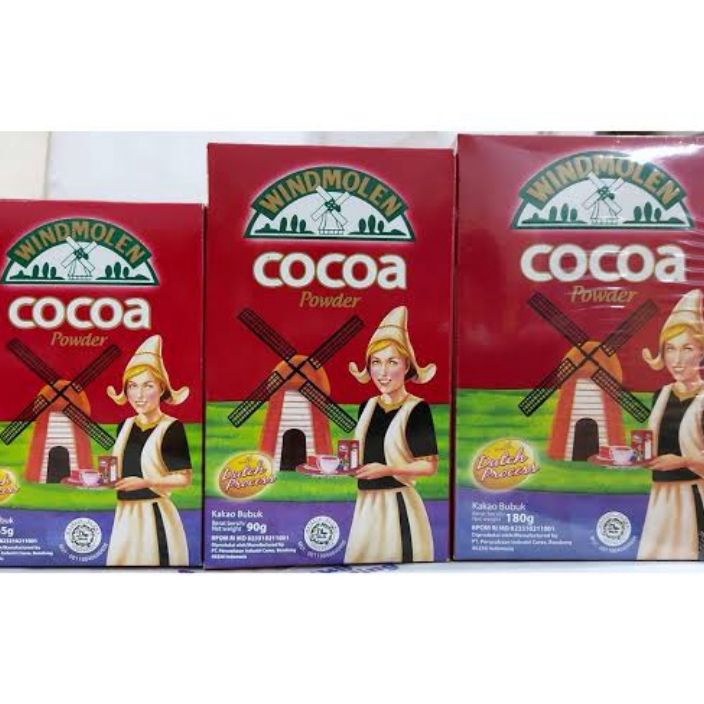 

Windmolen Cocoa Powder 45gr 8gr 165gr