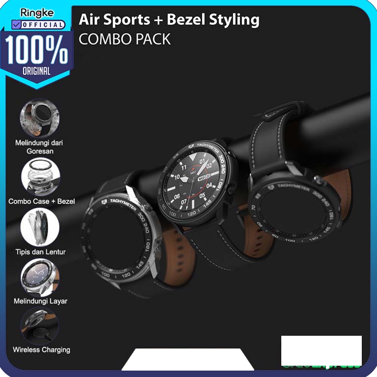 KODE G94V Ringke Galaxy Watch 3 41mm 45mm Combo Softcase  Bezel Aluminium Anti Crack Military Drop