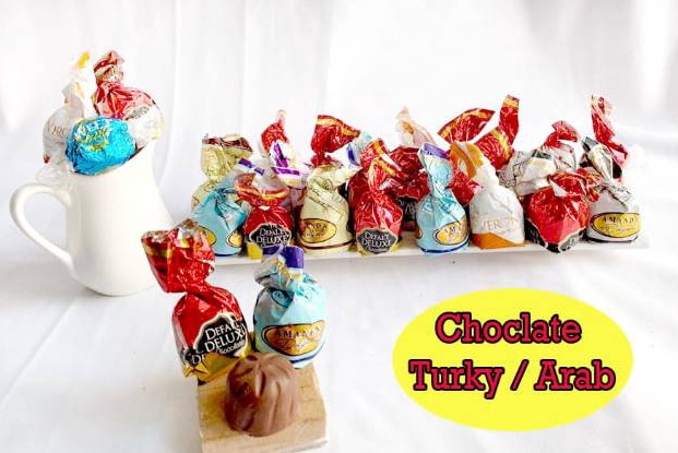 

HEMAT PROMO Coklat Turkey Mix 1kg Coklat Arab oleh oleh Haji umroh