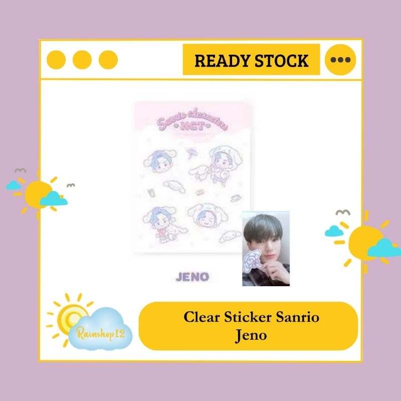 [READY STOCK] Clear Sticker Sanrio Jeno