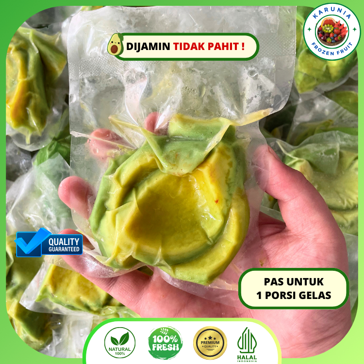 

Alpukat Mentega Frozen Premium legit 100gram Garansi Tidak Pahit