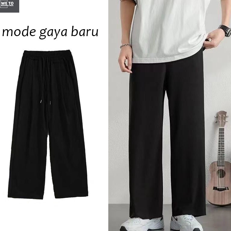 Splash Celana pria lebar kasual Loose pants Celana panjang pria ala2 korea celana kulot pria jumbo s