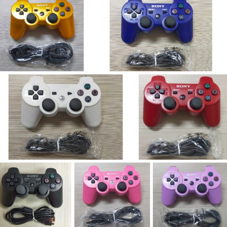 Za STIK PS3 WIRELESS GETAR WARNA STICK PS3 OP ORI PABRIK