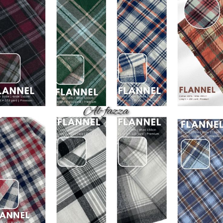 Borong Laris  Bahan Kain Flanel Import Harga 5m