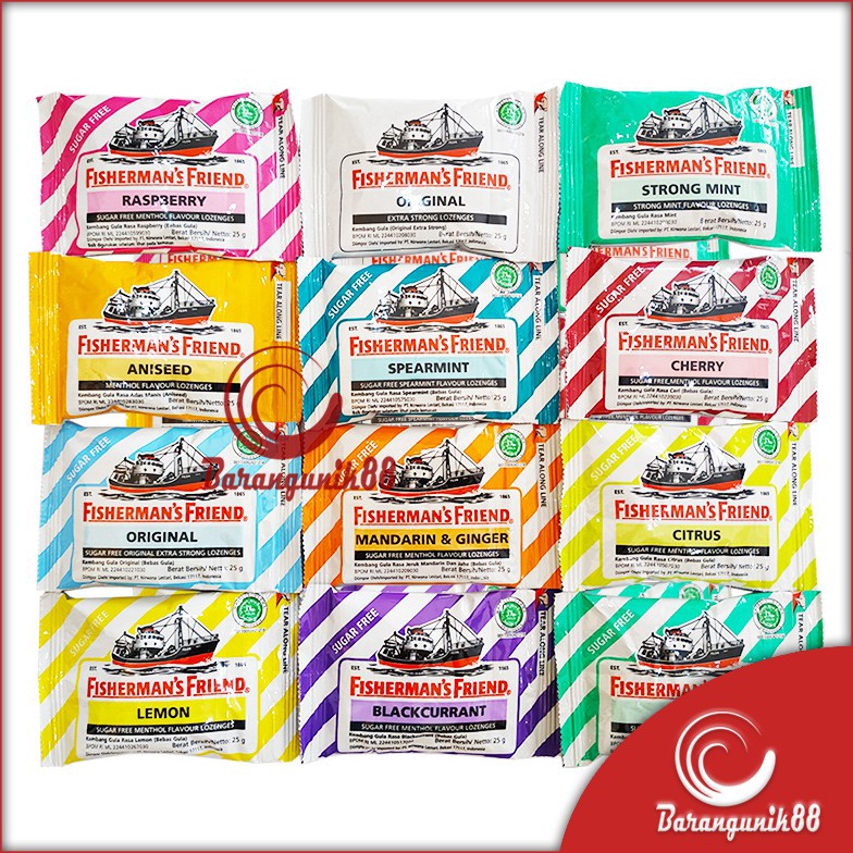 

55 SALE Permen Fishermans Friend Original 25 gram Aneka Rasa