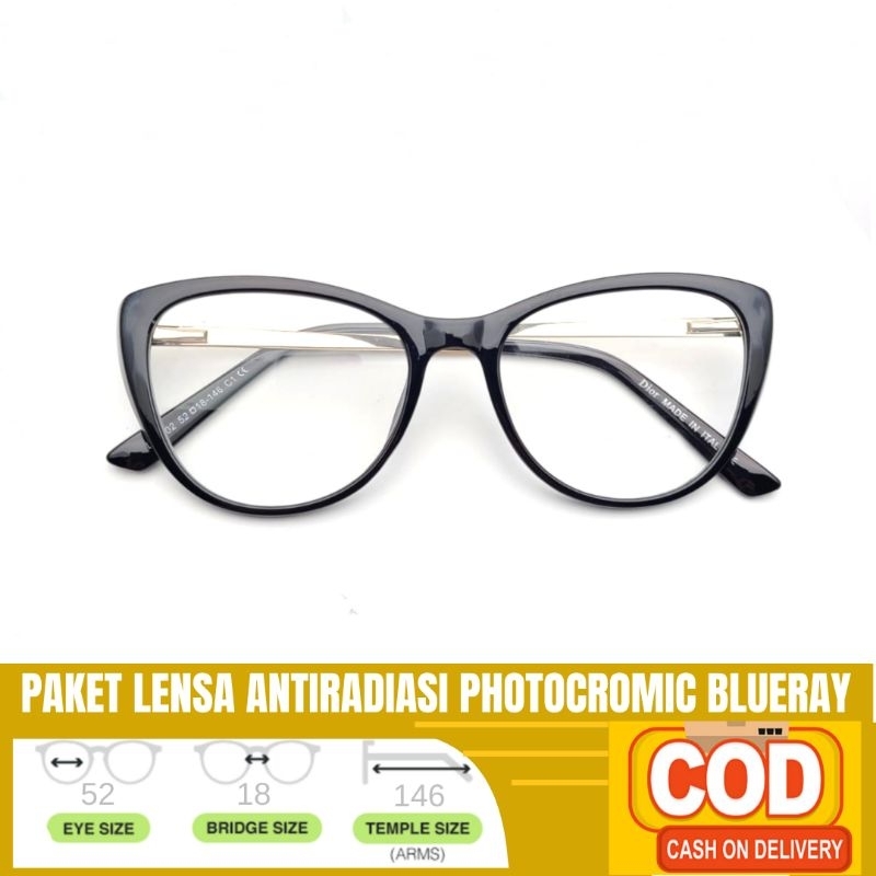 KACAMATA PHOTOCROMIC 1002 KACAMATA ANTIRADIASI KACAMATA WANITA KACAMATA KOREA KACAMATA NORMAL DAN MI