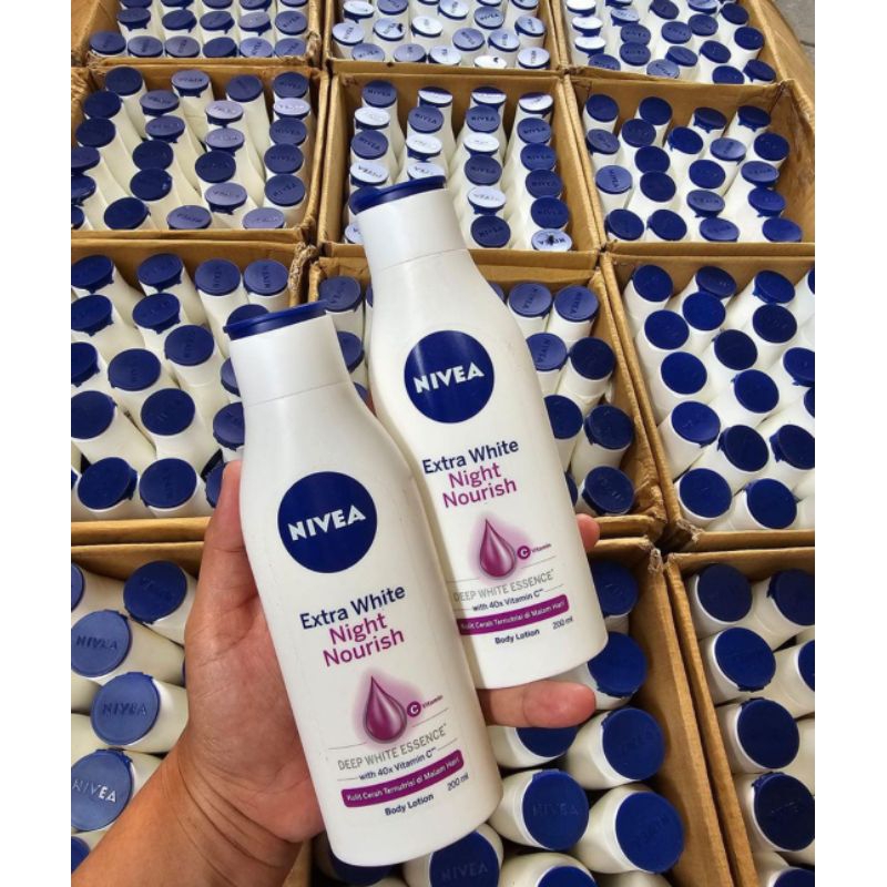 ORIGINAL NIVEA BODY LOTION NIVEA EXTRA WHITE NIGHT NOURISH BODY SERUM NIVEA NIVEA BODY SERUM NIVEA B