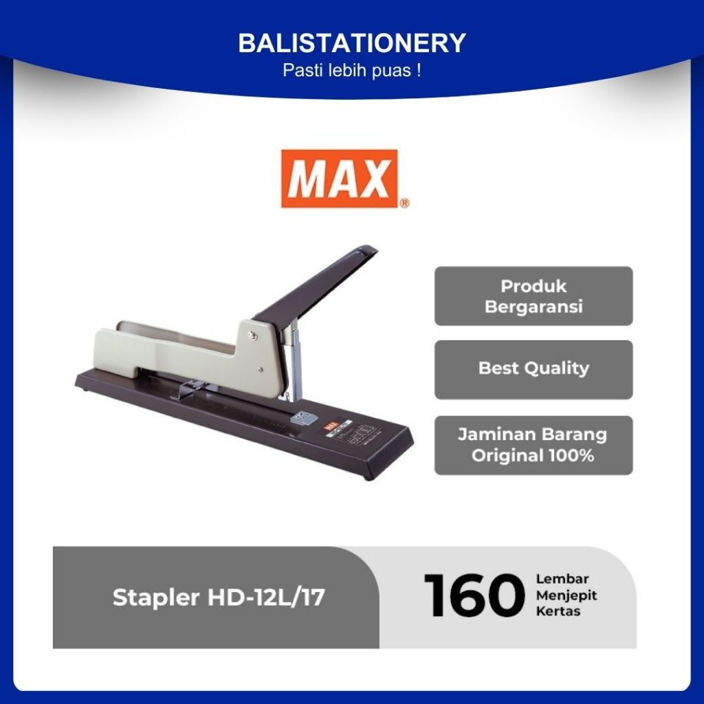 

Stapler Besar Max HD 12L/17 Heavy Duty / Stapler Meja