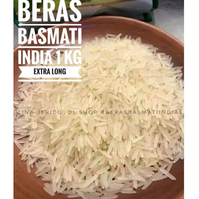 

HEMAT PROMO BERAS BASMATI INDIA khas ARAB 1 kg kwalitas bagus premium