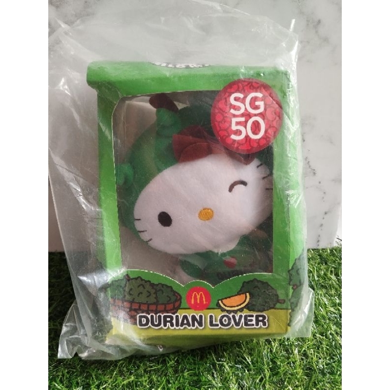 SALE Boneka Hello Kitty SG50 Singapore Series Durian Lover Mcd 2015