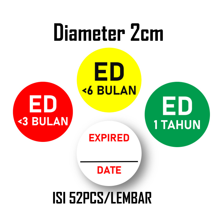 

Stiker Expired Date | Stiker Expired Date Blank Diameter stiker 2cm