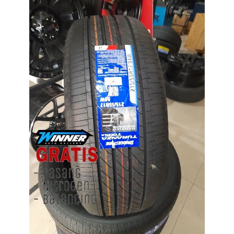 BAN MOBIL BRIDGESTONE TURANZA T005 UKURAN 215 55 R17 - BAN MOBIL STANDAR HRV JUKE