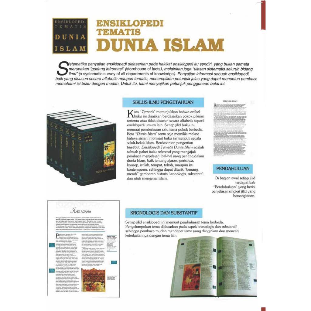 Buku ENSIKLOPEDI TEMATIS DUNIA ISLAM - 1 Paket isi 7 Jilid
