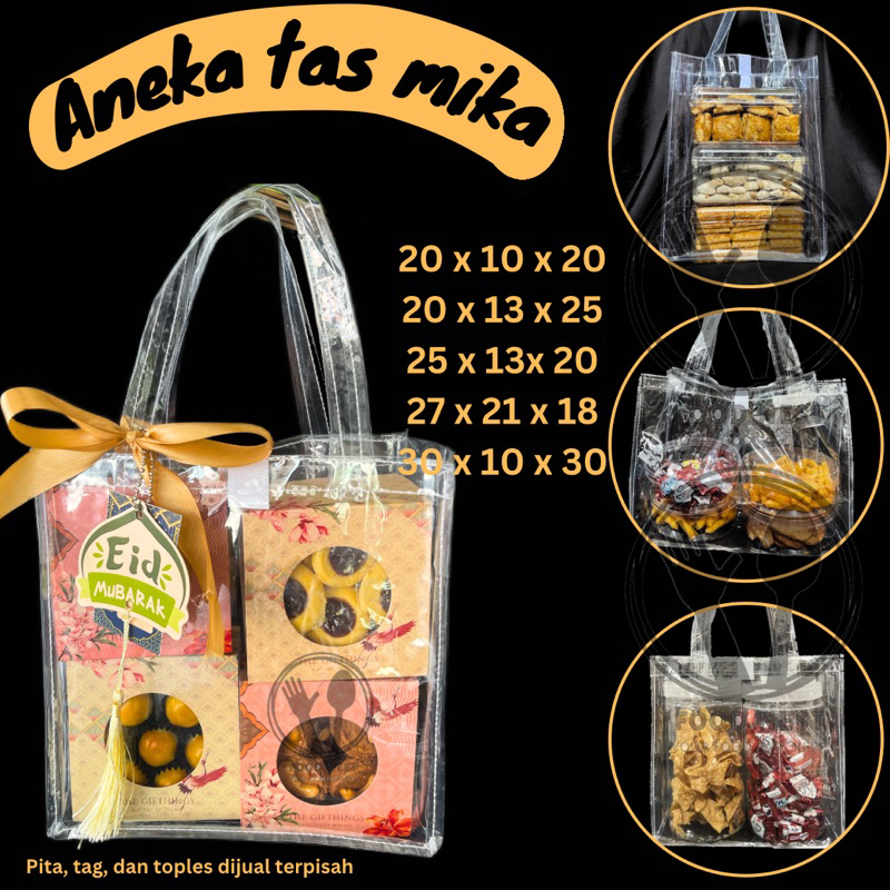 

[KELIPATAN 10] tas mika bening transparan tas mika pvc polos goodie bag hampers gift bag kantong souvenir ulang tahun briedsmaid transparan bening tas mika pvc polos kantong mika hampers bag