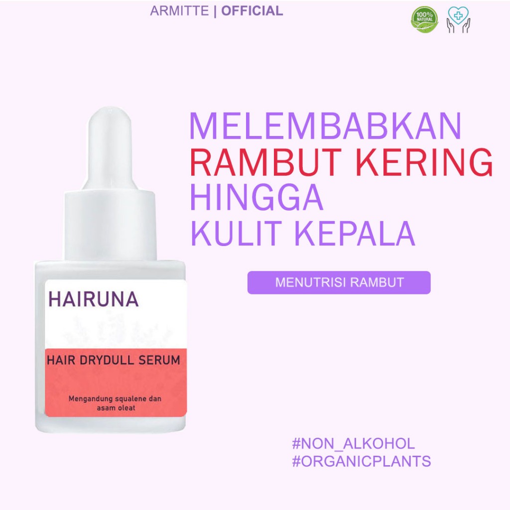 Serum rambut kering dan mengembang Vitamin Rambut Kering Hair Serum Rambut Kering Hairuna