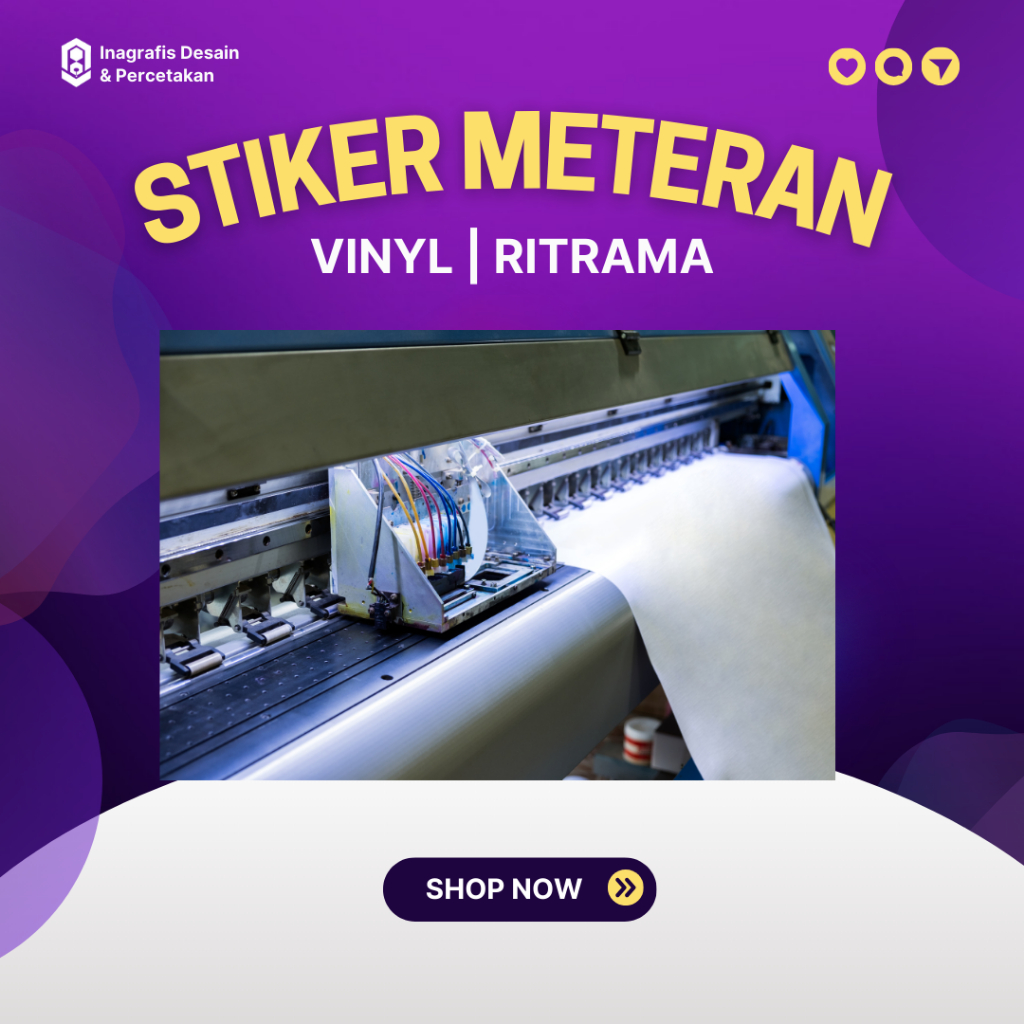 

CETAK STIKER RITRAMA METERAN | PRINT STIKER METERAN INDOOR OUTDOOR