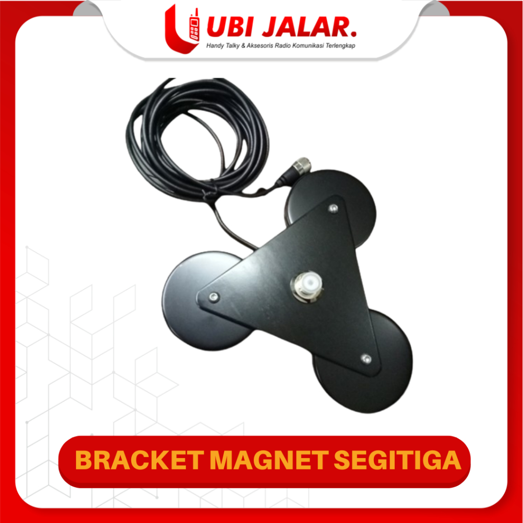 Breket Segitiga Magnet Bracket Antena Mobil Include Kabel 4M