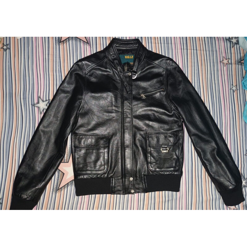 jaket kulit bomber ugiz