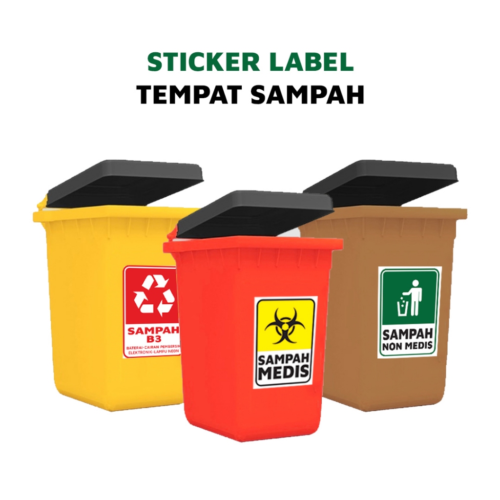 

Sticker label Tempat Sampah - Sticker labe - Label Sticker - Custom Sticker - Sticker Anti Air