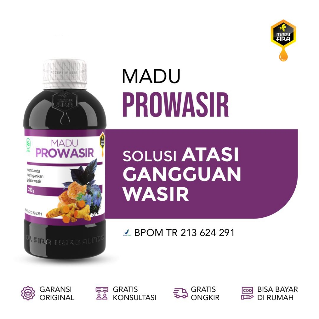 

Madu Fira - Madu Pro Wasir 280 gr untuk Meredakan Gangguan Wasir