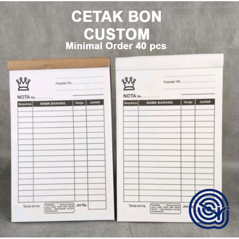 

Bon Faktur Custom ukuran 16,5cm x 10.5cm 1 ply 2 ply 3 ply termurah terlaris berkualitas