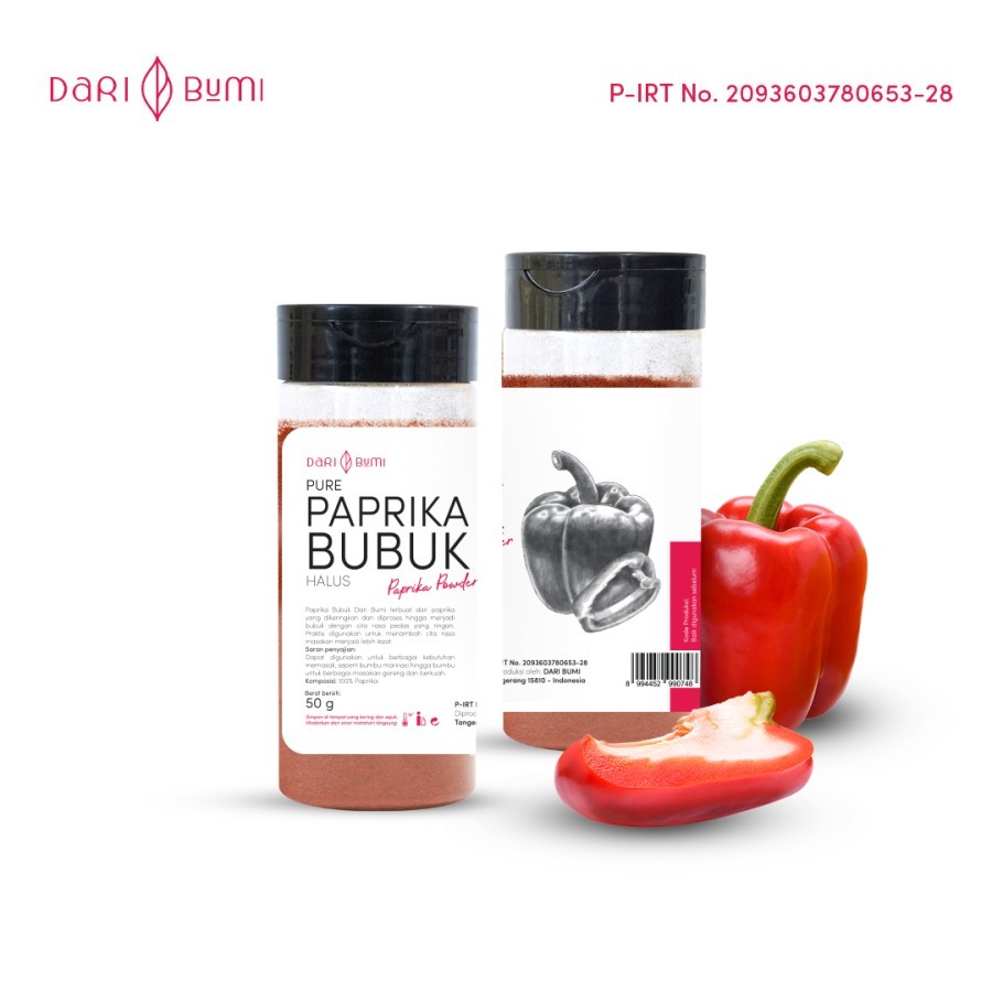 

Paprika Bubuk 50 Gr Premium DariBumi