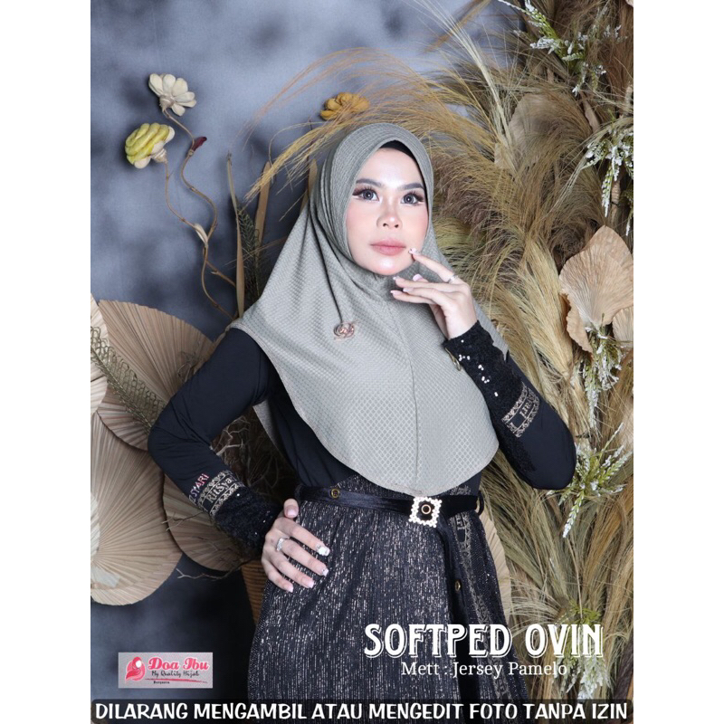 JILBAB DAILY INSTAN FLOW OVIN JILBAB DOA IBU PAMELO PET FLOW OVAL MINI UKURAN S ORI DOA IBU BY BUNYA