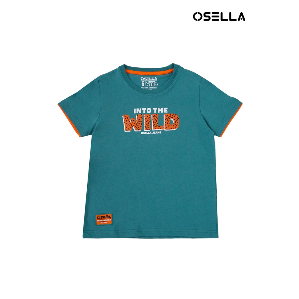 Osella Kids Forest Collection Regular Graphic T-Shirt In Mineral Green 2274400173 | Kaos Lengan Pend