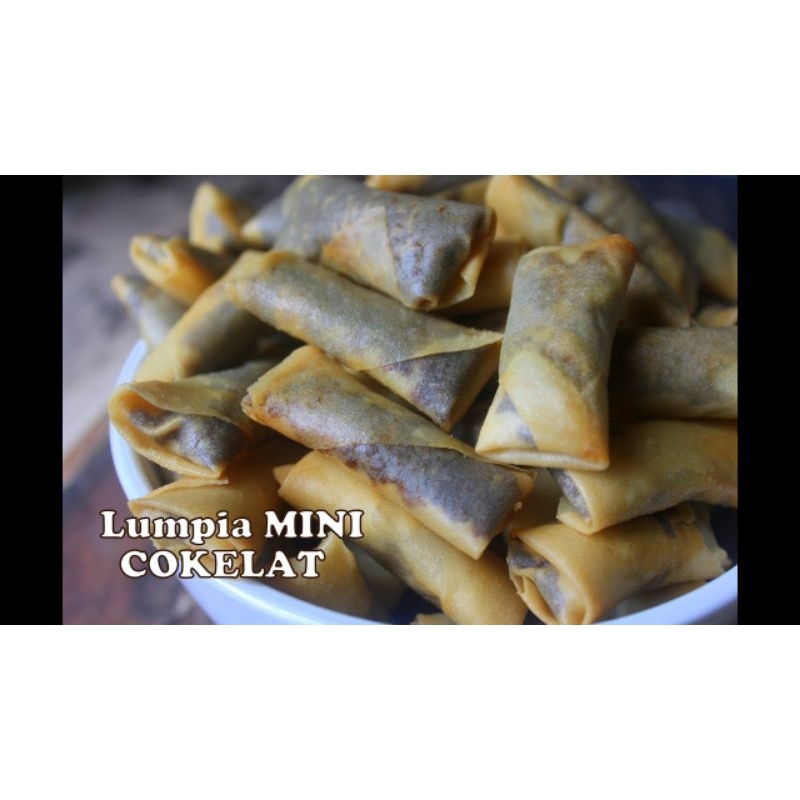 

lumpia coklat kering homemade