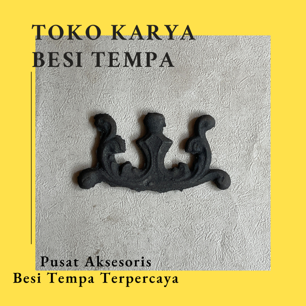 Ornamen Pagar Kembang Cor Besi 281 / Ornamen Besi Tempa / Ornamen Pagar Besi dan Tralis / Aksesoris 